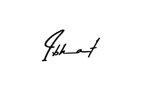 Design your own signature with our free online signature maker. With this signature software, you can create a handwritten (Asem Kandis PERSONAL USE) signature for name Ibhat. Ibhat signature style 9 images and pictures png