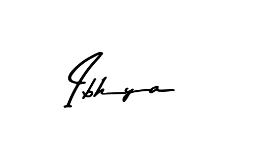 Make a beautiful signature design for name Ibhya. With this signature (Asem Kandis PERSONAL USE) style, you can create a handwritten signature for free. Ibhya signature style 9 images and pictures png