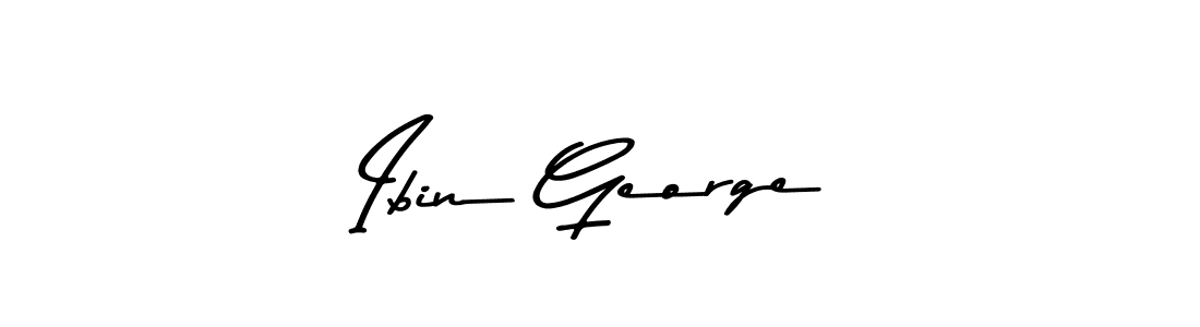 How to make Ibin George signature? Asem Kandis PERSONAL USE is a professional autograph style. Create handwritten signature for Ibin George name. Ibin George signature style 9 images and pictures png