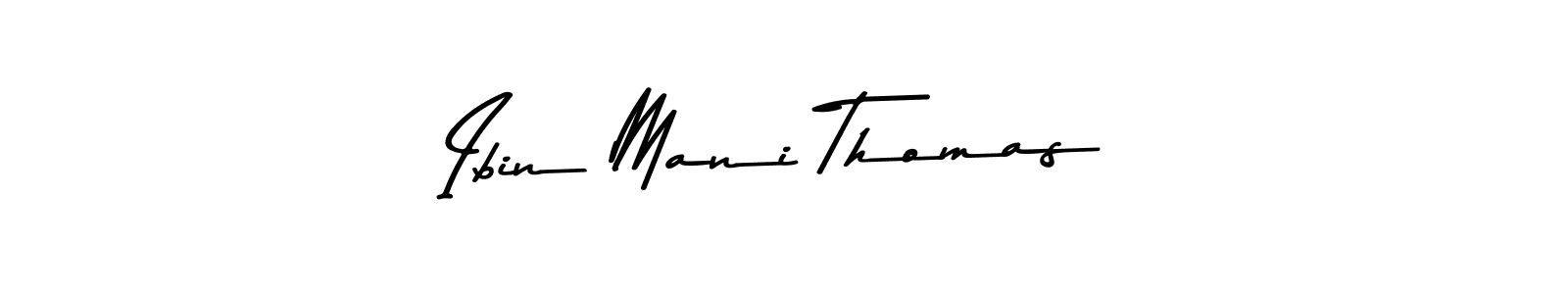 Ibin Mani Thomas stylish signature style. Best Handwritten Sign (Asem Kandis PERSONAL USE) for my name. Handwritten Signature Collection Ideas for my name Ibin Mani Thomas. Ibin Mani Thomas signature style 9 images and pictures png