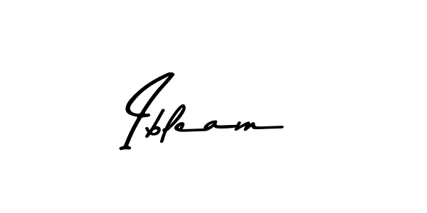 Create a beautiful signature design for name Ibleam. With this signature (Asem Kandis PERSONAL USE) fonts, you can make a handwritten signature for free. Ibleam signature style 9 images and pictures png