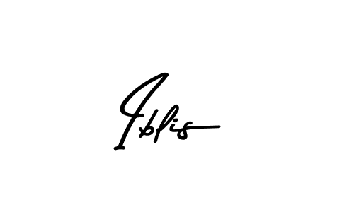 Use a signature maker to create a handwritten signature online. With this signature software, you can design (Asem Kandis PERSONAL USE) your own signature for name Iblis. Iblis signature style 9 images and pictures png
