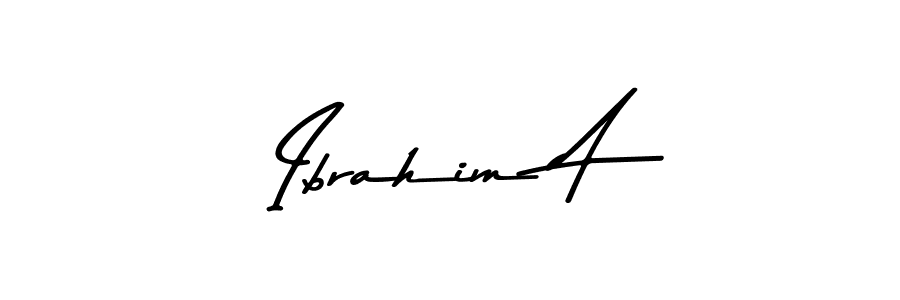 How to make Ibrahim A signature? Asem Kandis PERSONAL USE is a professional autograph style. Create handwritten signature for Ibrahim A name. Ibrahim A signature style 9 images and pictures png