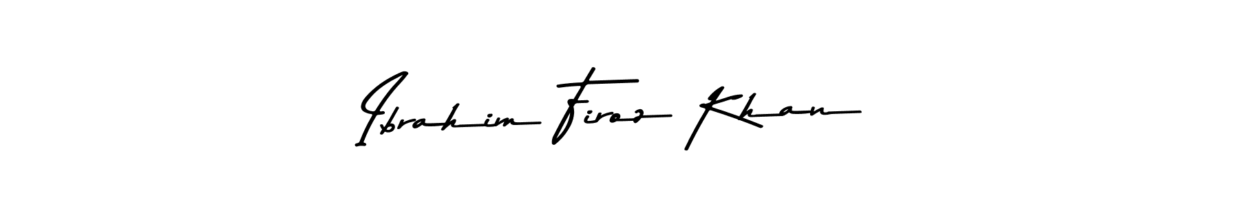 Make a beautiful signature design for name Ibrahim Firoz Khan. Use this online signature maker to create a handwritten signature for free. Ibrahim Firoz Khan signature style 9 images and pictures png