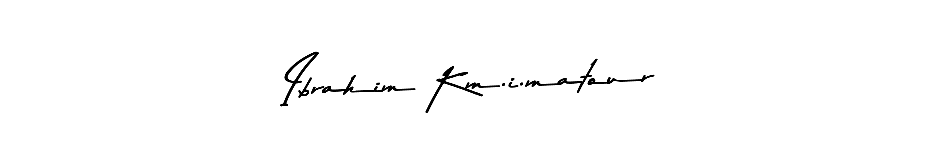 You should practise on your own different ways (Asem Kandis PERSONAL USE) to write your name (Ibrahim Km.i.matour) in signature. don't let someone else do it for you. Ibrahim Km.i.matour signature style 9 images and pictures png