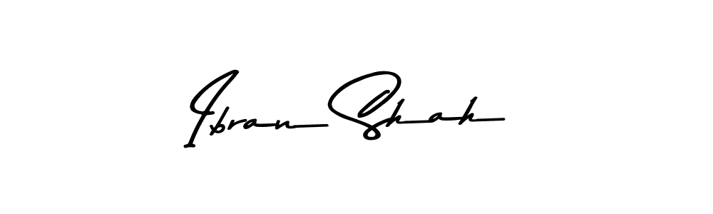 Use a signature maker to create a handwritten signature online. With this signature software, you can design (Asem Kandis PERSONAL USE) your own signature for name Ibran Shah. Ibran Shah signature style 9 images and pictures png