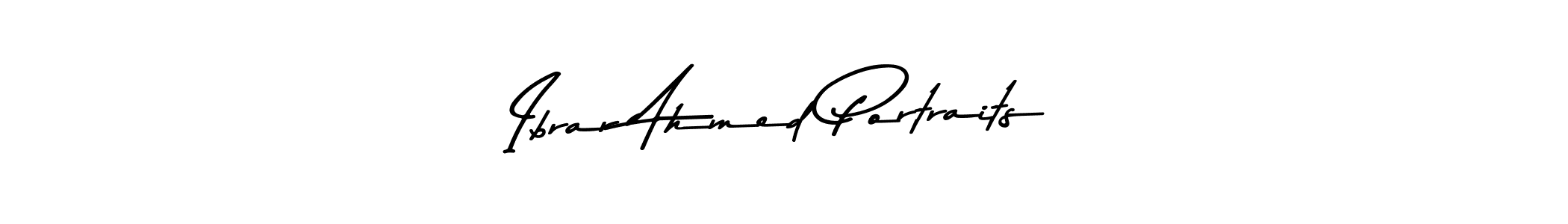 This is the best signature style for the Ibrar Ahmed Portraits name. Also you like these signature font (Asem Kandis PERSONAL USE). Mix name signature. Ibrar Ahmed Portraits signature style 9 images and pictures png
