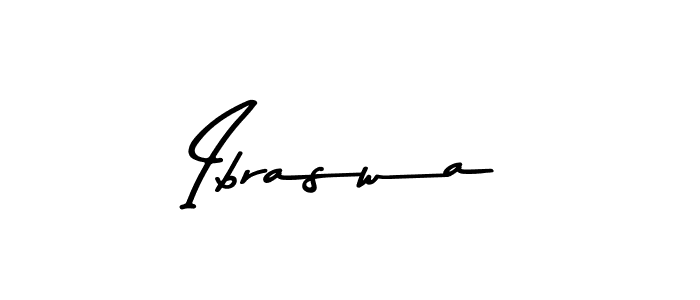 Create a beautiful signature design for name Ibraswa. With this signature (Asem Kandis PERSONAL USE) fonts, you can make a handwritten signature for free. Ibraswa signature style 9 images and pictures png