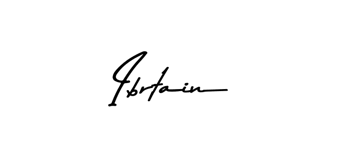 Create a beautiful signature design for name Ibrtain. With this signature (Asem Kandis PERSONAL USE) fonts, you can make a handwritten signature for free. Ibrtain signature style 9 images and pictures png