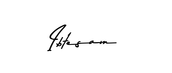 How to make Ibtesam name signature. Use Asem Kandis PERSONAL USE style for creating short signs online. This is the latest handwritten sign. Ibtesam signature style 9 images and pictures png