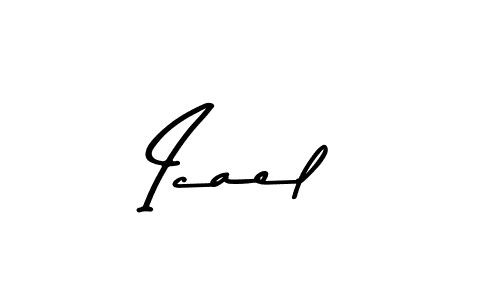 if you are searching for the best signature style for your name Icael. so please give up your signature search. here we have designed multiple signature styles  using Asem Kandis PERSONAL USE. Icael signature style 9 images and pictures png