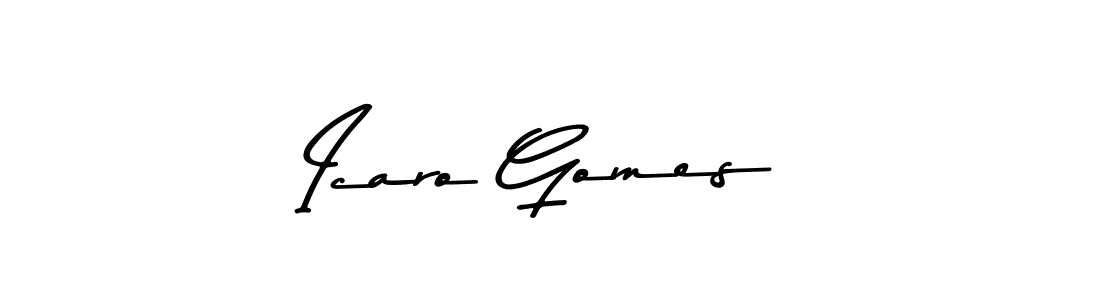 Similarly Asem Kandis PERSONAL USE is the best handwritten signature design. Signature creator online .You can use it as an online autograph creator for name Icaro Gomes. Icaro Gomes signature style 9 images and pictures png