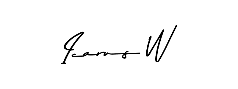 Use a signature maker to create a handwritten signature online. With this signature software, you can design (Asem Kandis PERSONAL USE) your own signature for name Icarus W. Icarus W signature style 9 images and pictures png