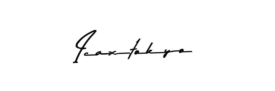 How to make Icaxtokyo name signature. Use Asem Kandis PERSONAL USE style for creating short signs online. This is the latest handwritten sign. Icaxtokyo signature style 9 images and pictures png