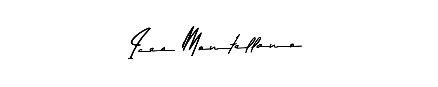 Design your own signature with our free online signature maker. With this signature software, you can create a handwritten (Asem Kandis PERSONAL USE) signature for name Icee Montellano. Icee Montellano signature style 9 images and pictures png