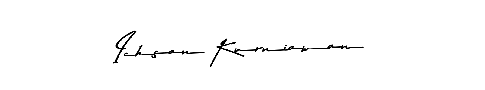 Create a beautiful signature design for name Ichsan Kurniawan. With this signature (Asem Kandis PERSONAL USE) fonts, you can make a handwritten signature for free. Ichsan Kurniawan signature style 9 images and pictures png