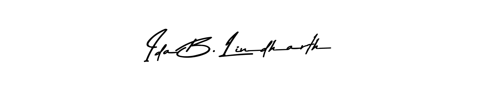 Create a beautiful signature design for name Ida B. Lindharth. With this signature (Asem Kandis PERSONAL USE) fonts, you can make a handwritten signature for free. Ida B. Lindharth signature style 9 images and pictures png