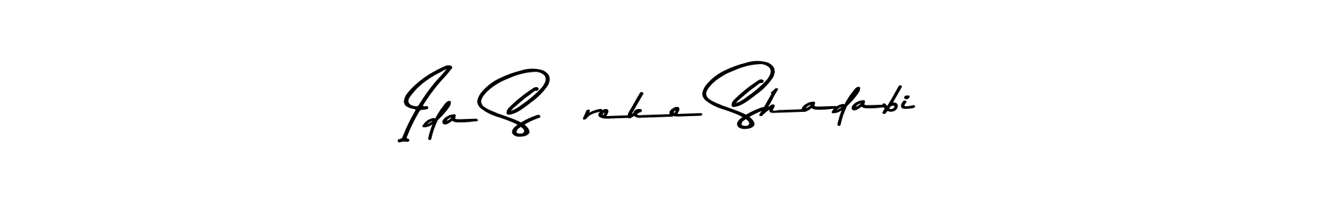 You can use this online signature creator to create a handwritten signature for the name Ida Söreke Shadabi. This is the best online autograph maker. Ida Söreke Shadabi signature style 9 images and pictures png