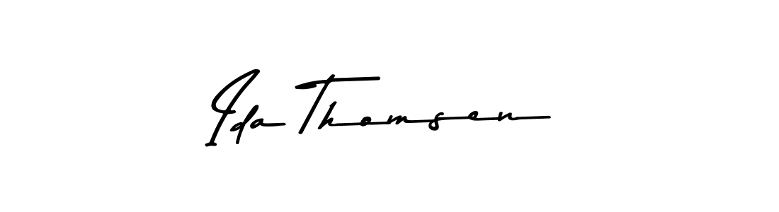 Create a beautiful signature design for name Ida Thomsen. With this signature (Asem Kandis PERSONAL USE) fonts, you can make a handwritten signature for free. Ida Thomsen signature style 9 images and pictures png