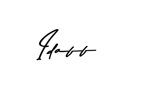 Here are the top 10 professional signature styles for the name Idaff. These are the best autograph styles you can use for your name. Idaff signature style 9 images and pictures png