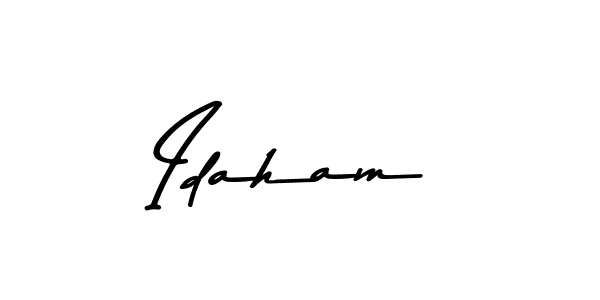 Idaham stylish signature style. Best Handwritten Sign (Asem Kandis PERSONAL USE) for my name. Handwritten Signature Collection Ideas for my name Idaham. Idaham signature style 9 images and pictures png