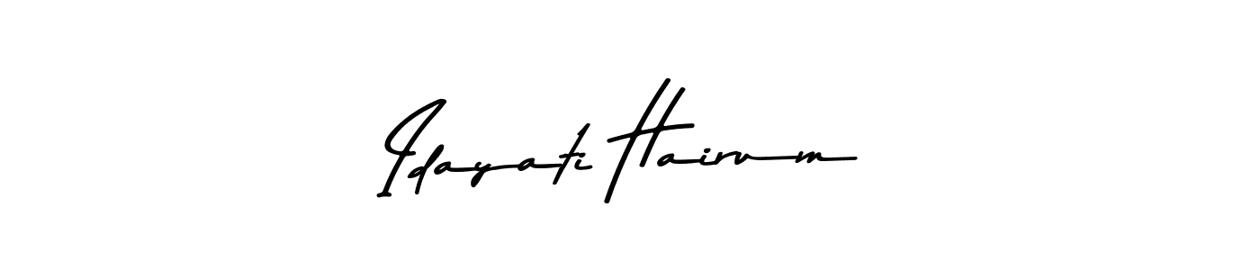 Idayati Hairum stylish signature style. Best Handwritten Sign (Asem Kandis PERSONAL USE) for my name. Handwritten Signature Collection Ideas for my name Idayati Hairum. Idayati Hairum signature style 9 images and pictures png