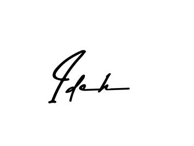 This is the best signature style for the Ideh name. Also you like these signature font (Asem Kandis PERSONAL USE). Mix name signature. Ideh signature style 9 images and pictures png