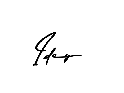 Make a beautiful signature design for name Idey. With this signature (Asem Kandis PERSONAL USE) style, you can create a handwritten signature for free. Idey signature style 9 images and pictures png