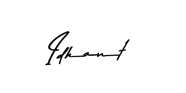 How to make Idhant signature? Asem Kandis PERSONAL USE is a professional autograph style. Create handwritten signature for Idhant name. Idhant signature style 9 images and pictures png