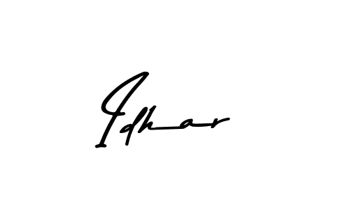 How to make Idhar signature? Asem Kandis PERSONAL USE is a professional autograph style. Create handwritten signature for Idhar name. Idhar signature style 9 images and pictures png