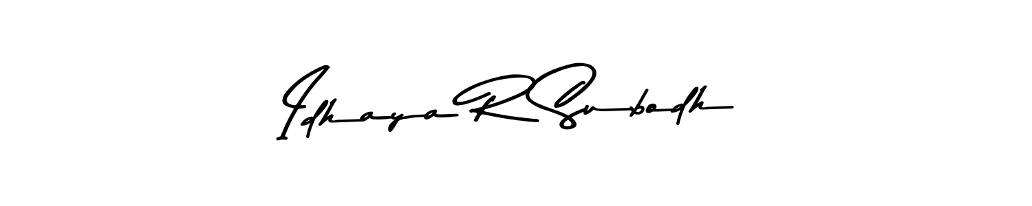 How to Draw Idhaya R Subodh signature style? Asem Kandis PERSONAL USE is a latest design signature styles for name Idhaya R Subodh. Idhaya R Subodh signature style 9 images and pictures png