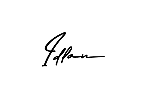 How to make Idlan name signature. Use Asem Kandis PERSONAL USE style for creating short signs online. This is the latest handwritten sign. Idlan signature style 9 images and pictures png
