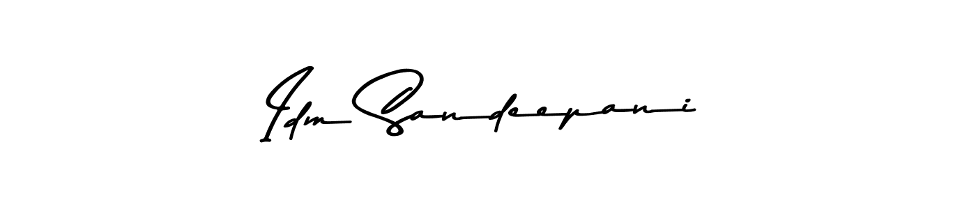 Idm Sandeepani stylish signature style. Best Handwritten Sign (Asem Kandis PERSONAL USE) for my name. Handwritten Signature Collection Ideas for my name Idm Sandeepani. Idm Sandeepani signature style 9 images and pictures png