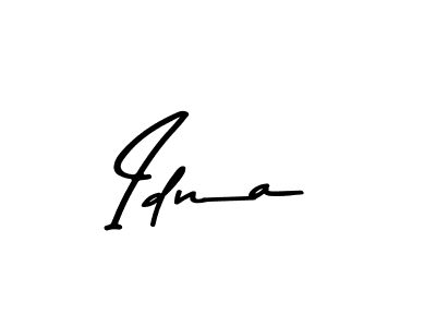 Design your own signature with our free online signature maker. With this signature software, you can create a handwritten (Asem Kandis PERSONAL USE) signature for name Idna. Idna signature style 9 images and pictures png