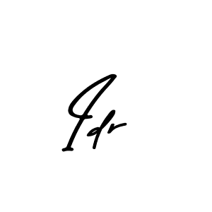 Make a beautiful signature design for name Idr. With this signature (Asem Kandis PERSONAL USE) style, you can create a handwritten signature for free. Idr signature style 9 images and pictures png