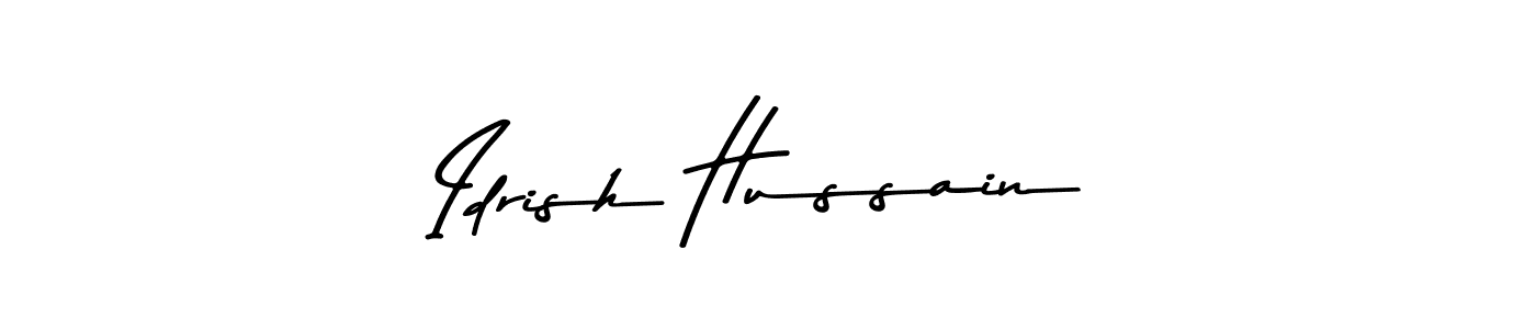 Use a signature maker to create a handwritten signature online. With this signature software, you can design (Asem Kandis PERSONAL USE) your own signature for name Idrish Hussain. Idrish Hussain signature style 9 images and pictures png