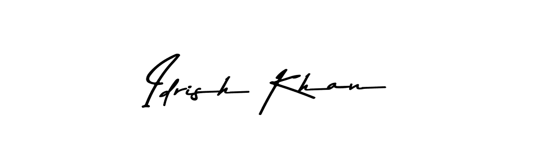 Use a signature maker to create a handwritten signature online. With this signature software, you can design (Asem Kandis PERSONAL USE) your own signature for name Idrish Khan. Idrish Khan signature style 9 images and pictures png