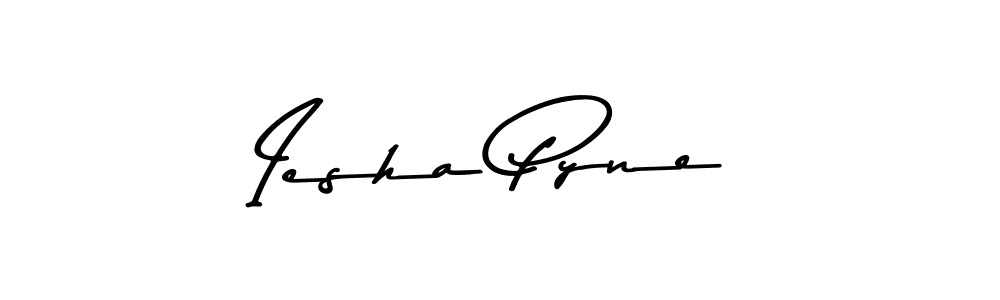 Make a beautiful signature design for name Iesha Pyne. With this signature (Asem Kandis PERSONAL USE) style, you can create a handwritten signature for free. Iesha Pyne signature style 9 images and pictures png