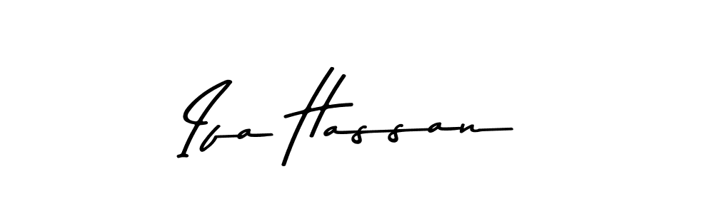 This is the best signature style for the Ifa Hassan name. Also you like these signature font (Asem Kandis PERSONAL USE). Mix name signature. Ifa Hassan signature style 9 images and pictures png