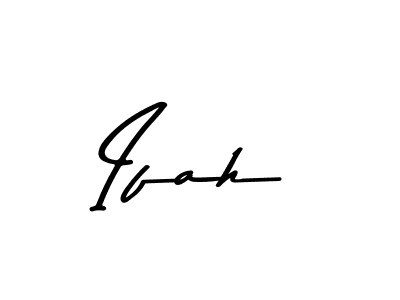 Create a beautiful signature design for name Ifah. With this signature (Asem Kandis PERSONAL USE) fonts, you can make a handwritten signature for free. Ifah signature style 9 images and pictures png