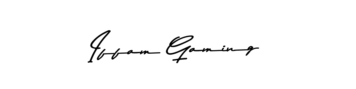 Also we have Iffam Gaming name is the best signature style. Create professional handwritten signature collection using Asem Kandis PERSONAL USE autograph style. Iffam Gaming signature style 9 images and pictures png