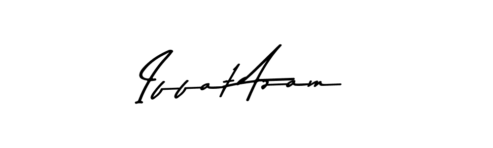 Make a beautiful signature design for name Iffat Azam. With this signature (Asem Kandis PERSONAL USE) style, you can create a handwritten signature for free. Iffat Azam signature style 9 images and pictures png