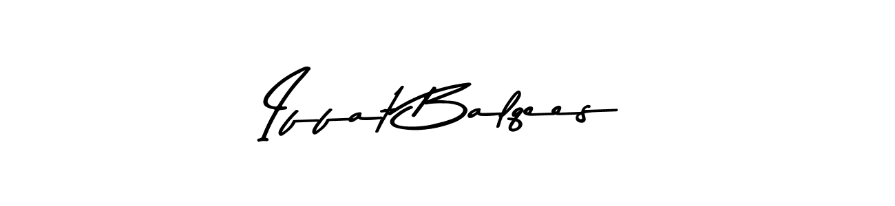Iffat Balqees stylish signature style. Best Handwritten Sign (Asem Kandis PERSONAL USE) for my name. Handwritten Signature Collection Ideas for my name Iffat Balqees. Iffat Balqees signature style 9 images and pictures png