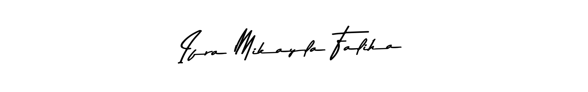 Similarly Asem Kandis PERSONAL USE is the best handwritten signature design. Signature creator online .You can use it as an online autograph creator for name Ifra Mikayla Faliha. Ifra Mikayla Faliha signature style 9 images and pictures png