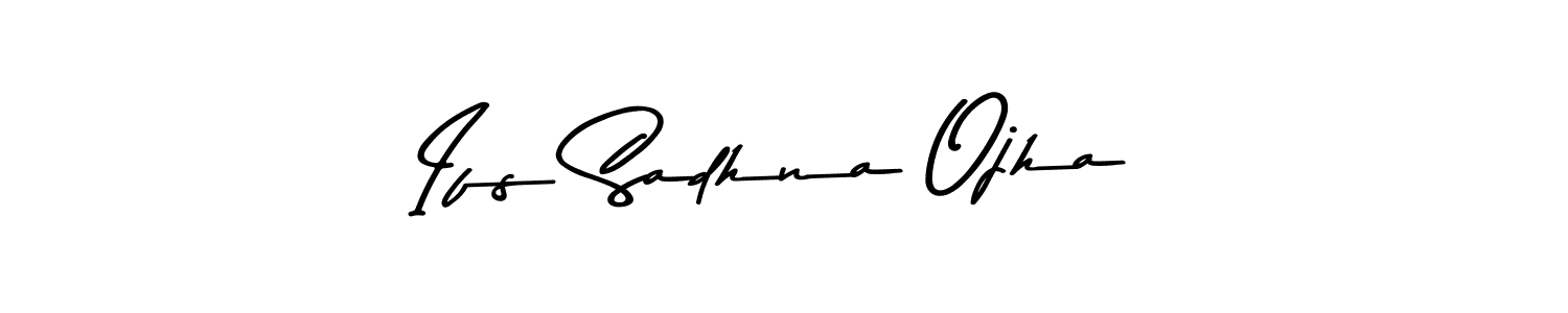 Make a beautiful signature design for name Ifs Sadhna Ojha. With this signature (Asem Kandis PERSONAL USE) style, you can create a handwritten signature for free. Ifs Sadhna Ojha signature style 9 images and pictures png