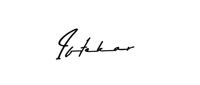 Similarly Asem Kandis PERSONAL USE is the best handwritten signature design. Signature creator online .You can use it as an online autograph creator for name Iftekar. Iftekar signature style 9 images and pictures png
