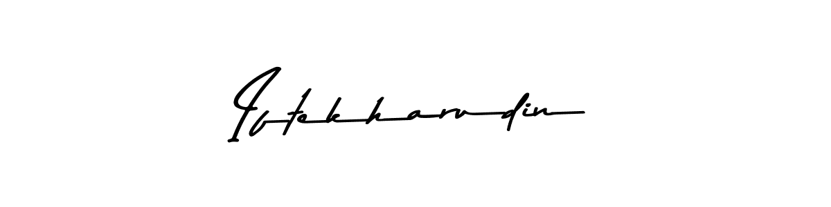 Design your own signature with our free online signature maker. With this signature software, you can create a handwritten (Asem Kandis PERSONAL USE) signature for name Iftekharudin. Iftekharudin signature style 9 images and pictures png