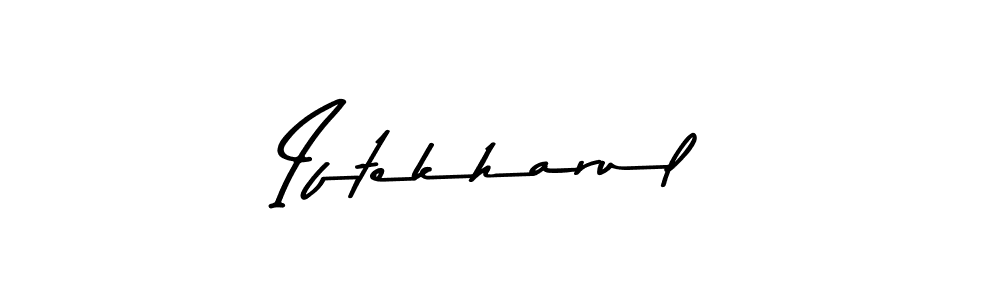 Make a beautiful signature design for name Iftekharul. With this signature (Asem Kandis PERSONAL USE) style, you can create a handwritten signature for free. Iftekharul signature style 9 images and pictures png