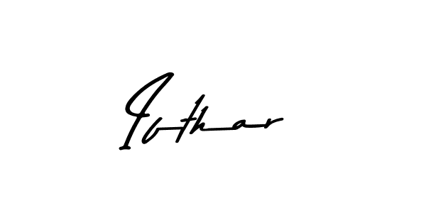 Create a beautiful signature design for name Ifthar. With this signature (Asem Kandis PERSONAL USE) fonts, you can make a handwritten signature for free. Ifthar signature style 9 images and pictures png