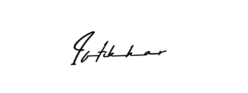 The best way (Asem Kandis PERSONAL USE) to make a short signature is to pick only two or three words in your name. The name Iftikhar include a total of six letters. For converting this name. Iftikhar signature style 9 images and pictures png